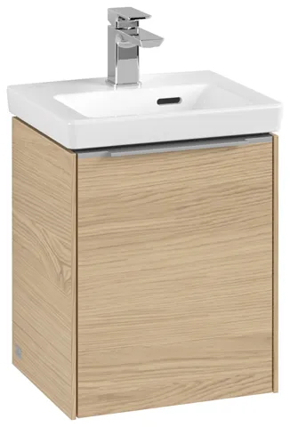 Villeroy & Boch Waschtischunterschrank mit Tür „Subway 3.0“ für Schrankwaschtisch 351 × 429 × 309 mm Nordic Oak, 1 Tür, für Becken mittig, Anschlag links Villeroy & Boch Waschtischunterschrank mit Tür „Subway 3.0“ für Schrankwaschtisch 351 × 429 × 309 mm Nordic Oak, 1 Tür, für Becken mittig, Anschlag links