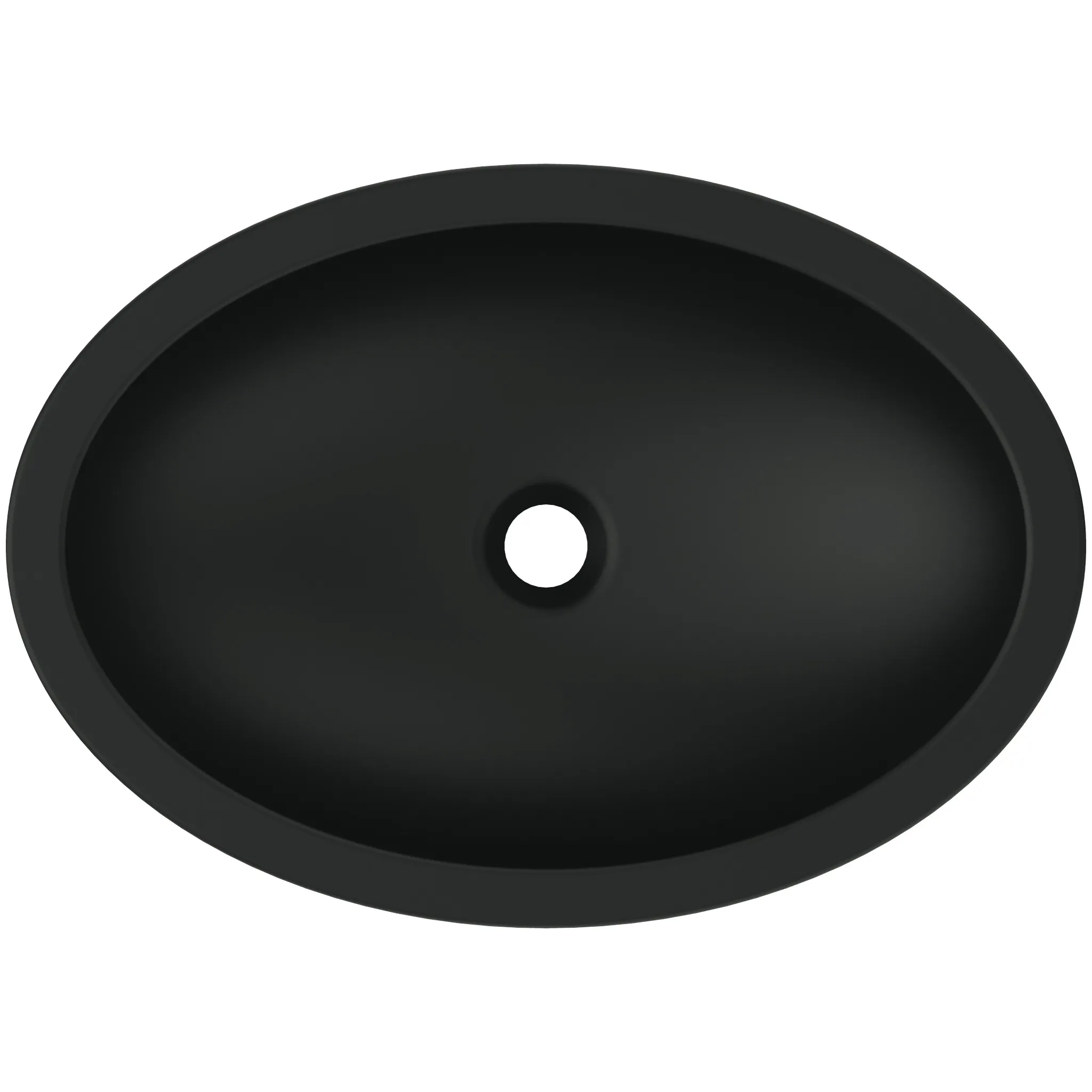 Waschbecken „StradaO“ 60 × 42 × 16 cm in Schwarz Matt Waschbecken „StradaO“ 60 × 42 × 16 cm in Schwarz Matt