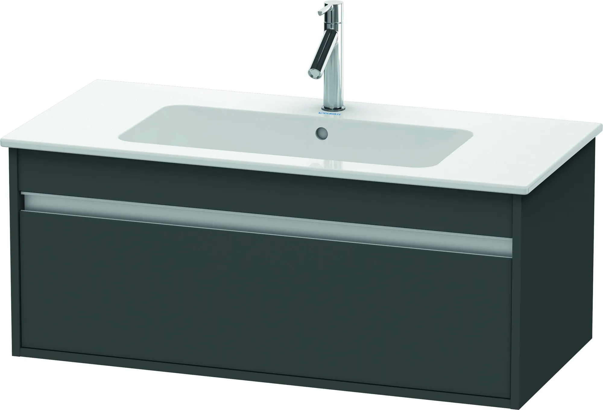 Duravit Waschtischunterschrank wandhängend „Ketho“ 100 × 41 × 47,5 cm Graphit Matt Duravit Waschtischunterschrank wandhängend „Ketho“ 100 × 41 × 47,5 cm Graphit Matt