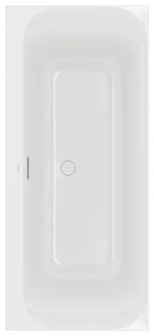 Villeroy & Boch Badewanne mit eckiger Innenform „Loop & Friends“ rechteck 180 × 80 cm, Mittelablauf in Weiß Alpin Villeroy & Boch Badewanne mit eckiger Innenform „Loop & Friends“ rechteck 180 × 80 cm, Mittelablauf in Weiß Alpin