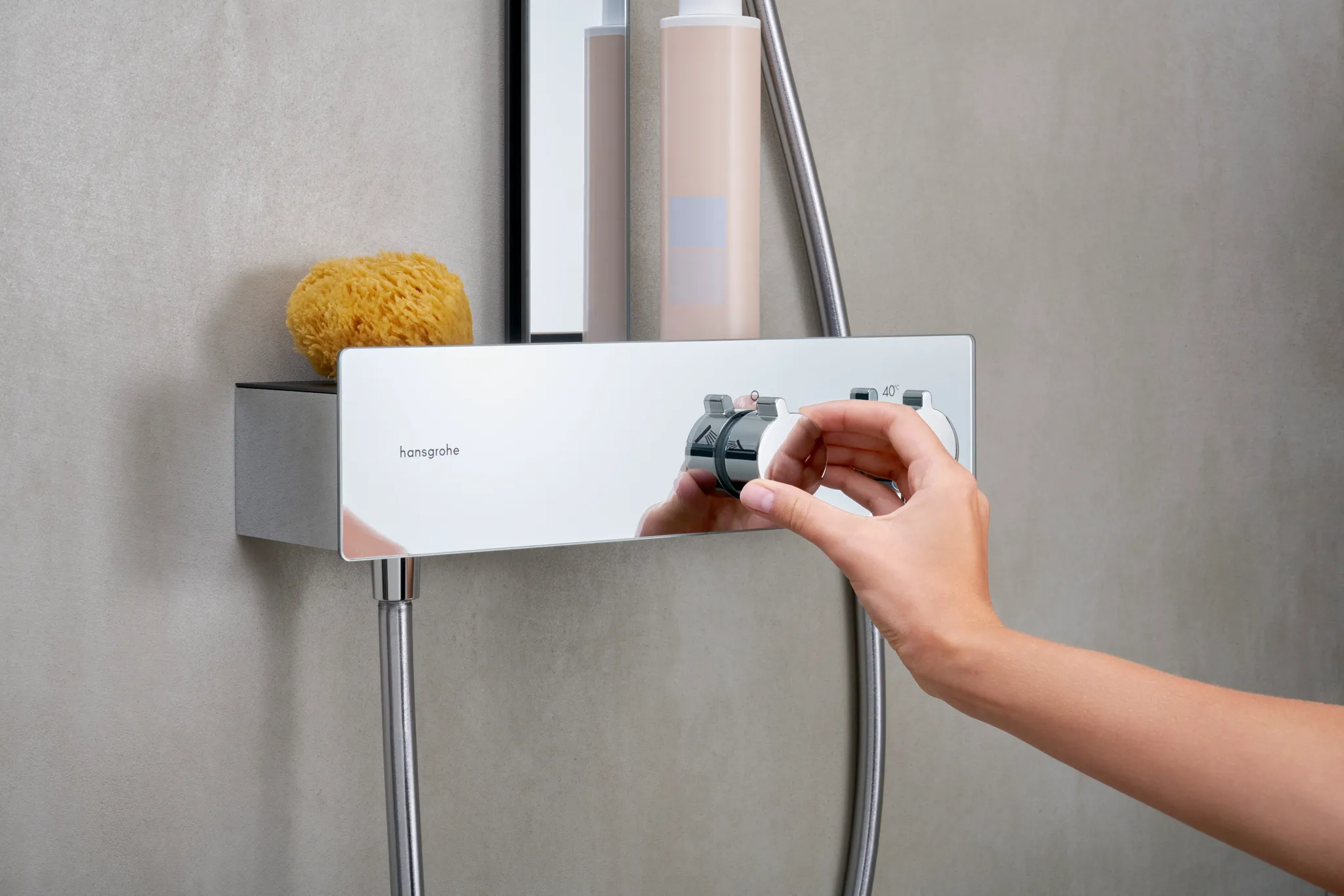 Rainfinity Showerpipe 360 1jet mit ShowerTablet 350 Chrom