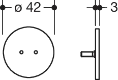 HEWI Kappe pulverbeschichtet „System 900“ in Dunkelgrau tiefmatt HEWI Kappe pulverbeschichtet „System 900“ in Dunkelgrau tiefmatt