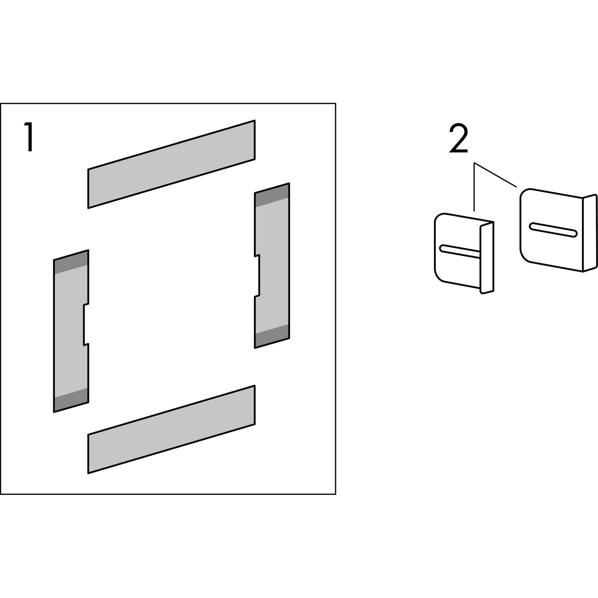 Hansgrohe XtraStoris Minimalistic Wandnische rahmenlos 300⁄300⁄100, Mattschwarz Hansgrohe XtraStoris Minimalistic Wandnische rahmenlos 300⁄300⁄100, Mattschwarz