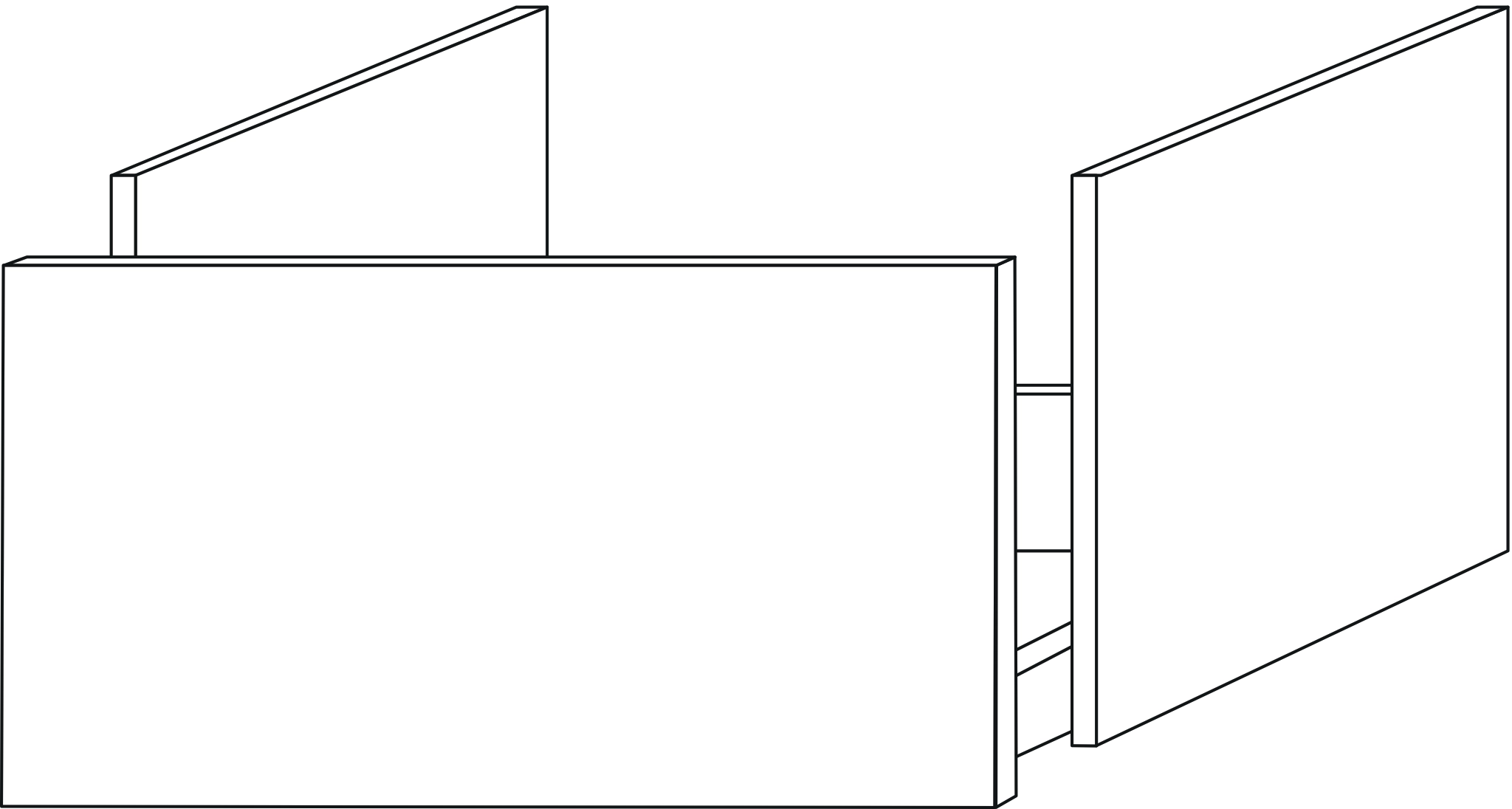 Sanipa Waschtischunterschrank „2morrow“ 600 × 340 × 420 mm in Graphit (matt)