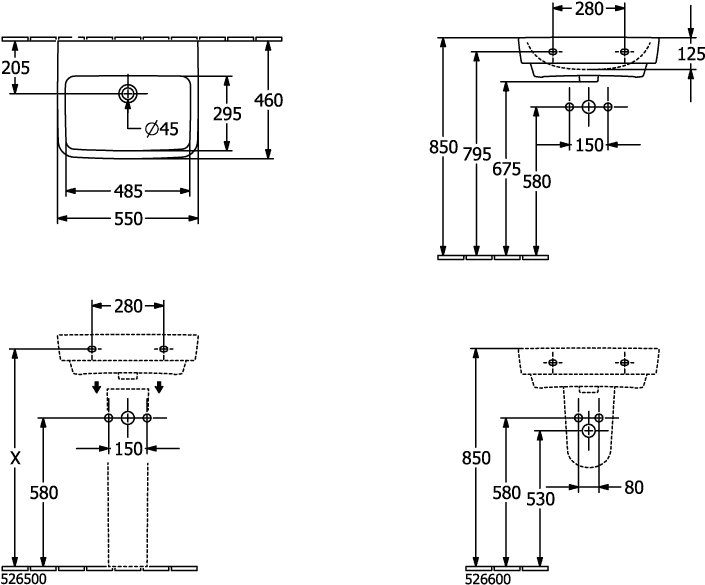 Villeroy & Boch O.novo Ablaufhaube Pergamon CeramicPlus 225x320x290mm Villeroy & Boch O.novo Ablaufhaube Pergamon CeramicPlus 225x320x290mm