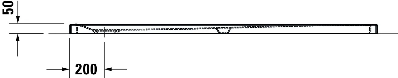 Duravit rechteck Duschwanne „Tempano“ 170 × 90 cm