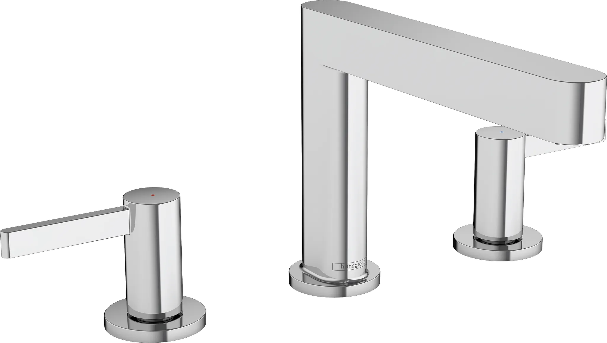 Hansgrohe Finoris 3-Loch Waschtischarmatur 110 mit Push-Open Ablaufgarnitur, Chrom Hansgrohe Finoris 3-Loch Waschtischarmatur 110 mit Push-Open Ablaufgarnitur, Chrom