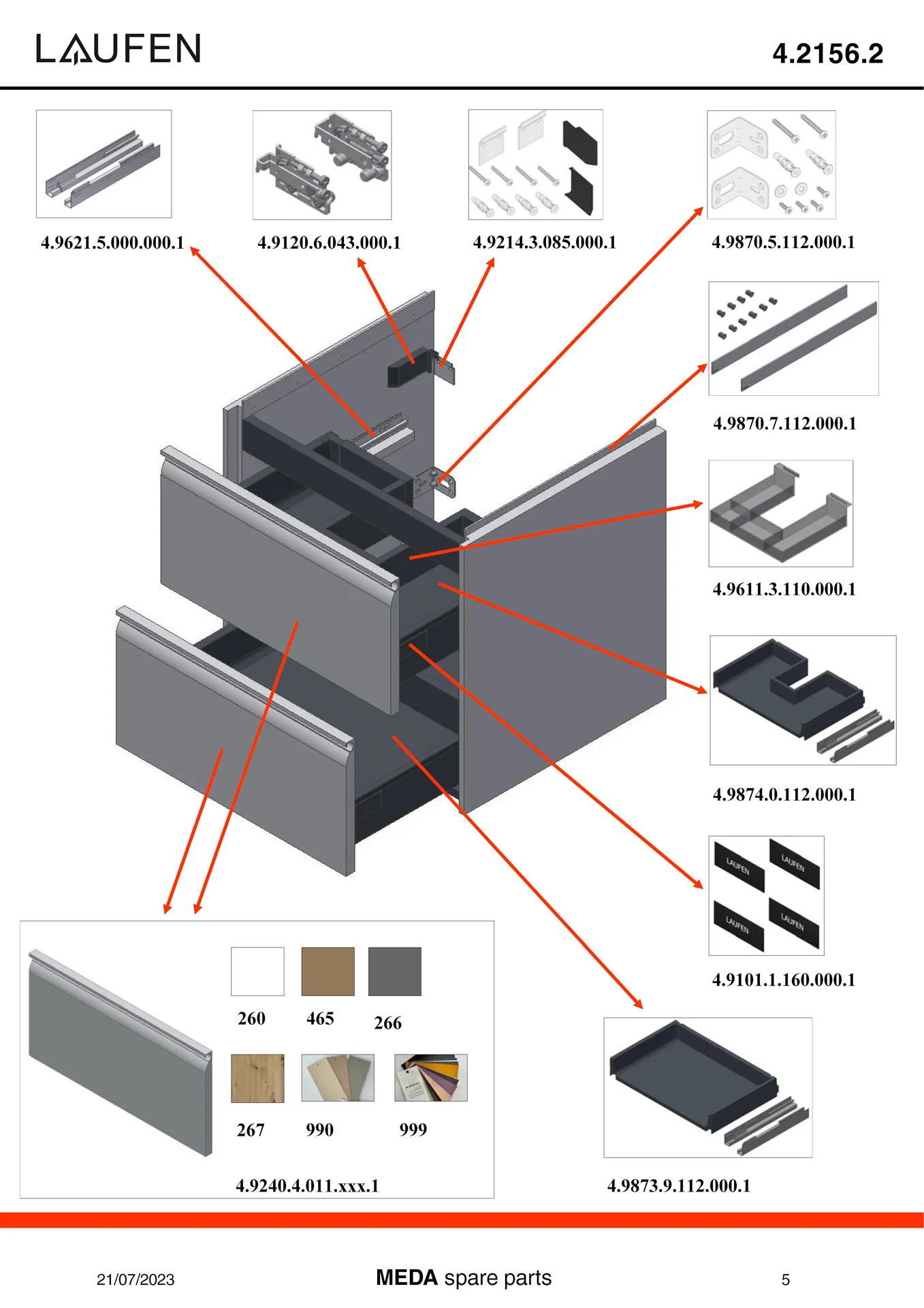 Laufen Waschtischunterbau MEDA 448x534x515 weiß matt Laufen Waschtischunterbau MEDA 448x534x515 weiß matt