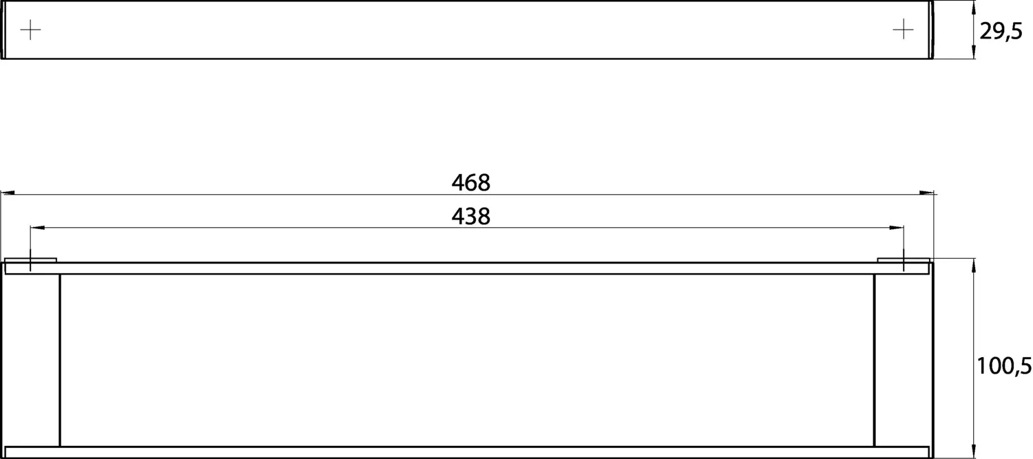 liaison Reling 468 mm, chrom liaison Reling 468 mm, chrom