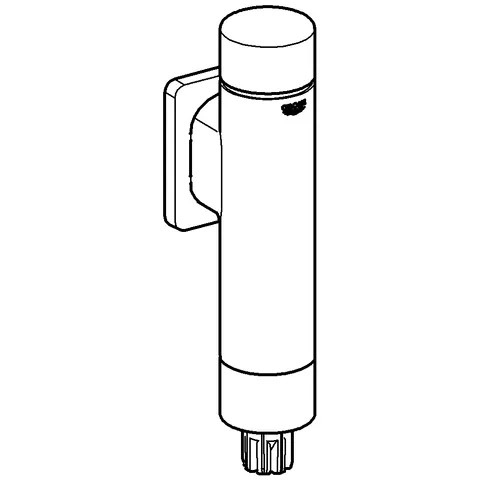 Grohe Rondo A.S. WC-Druckspüler DN20 chrom Grohe Rondo A.S. WC-Druckspüler DN20 chrom