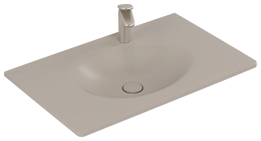 Villeroy & Boch Antao Schrankwaschtisch TitanCeram 800x500mm Rechteck 1HL. o. ÜL. Almond CeramicPlus