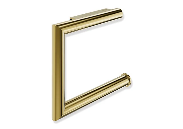 HEWI WC-Papierhalter System 162, PVD gold glänzend, Edelstahl, 137 mm breit, 110 mm hoch, 15 mm tief