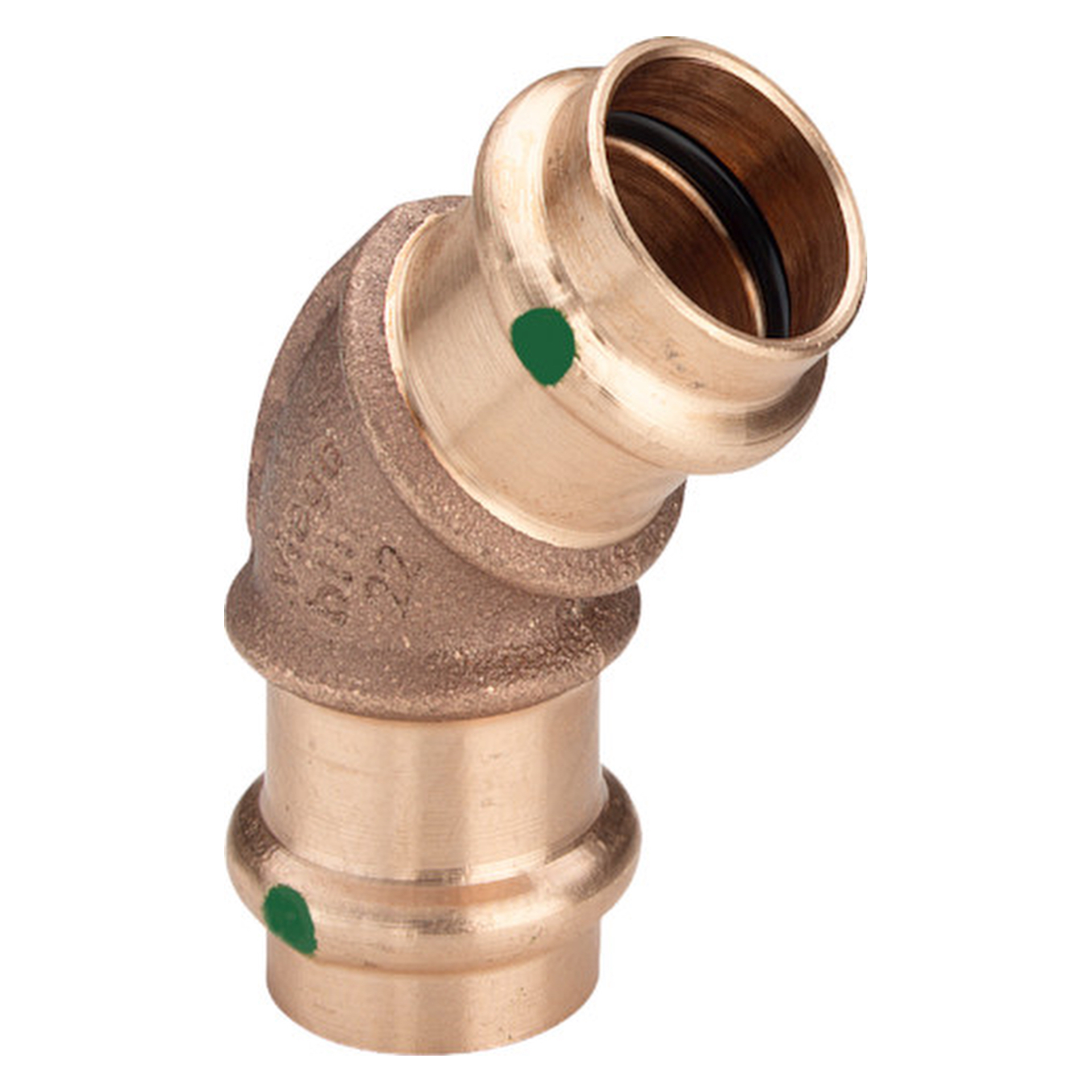 „Sanpress“ 45°-Bogen mit 2 Muffen 22 mm „Sanpress“ 45°-Bogen mit 2 Muffen 22 mm