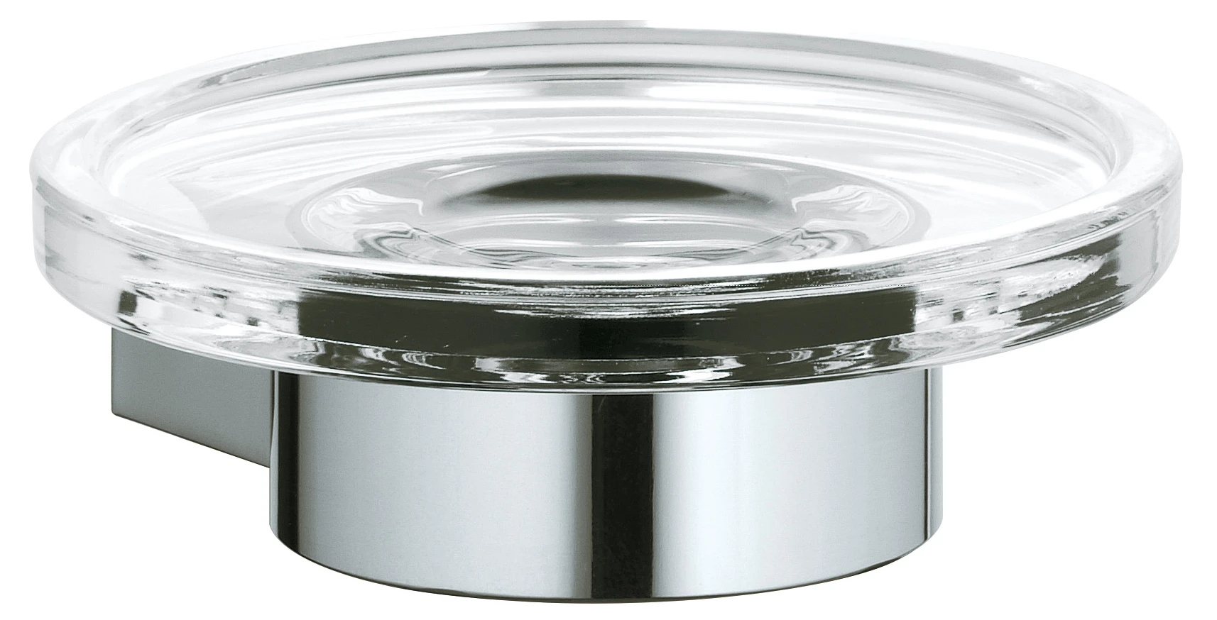 Plan 14955019000 Seifenablage mit Echtkristall-Schale verchromt Plan 14955019000 Seifenablage mit Echtkristall-Schale verchromt