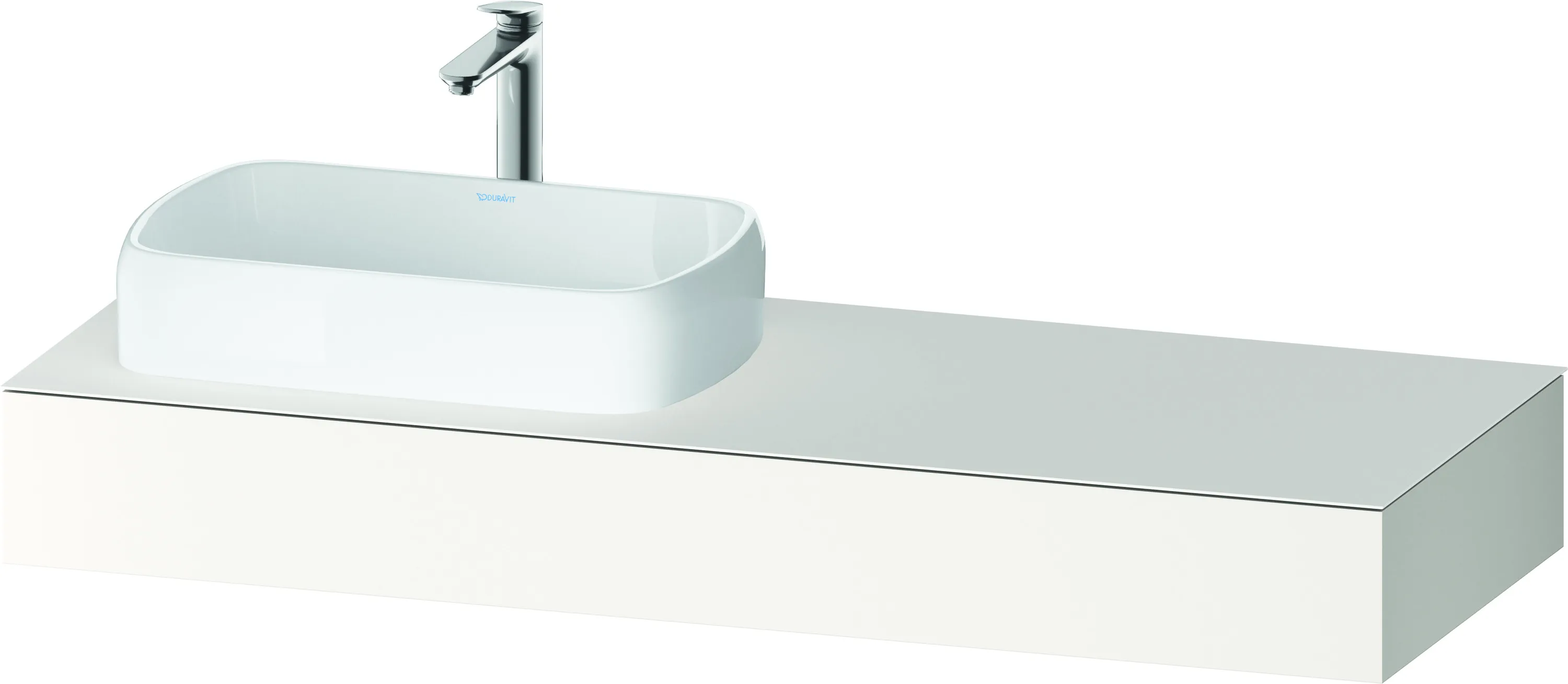 Duravit Konsole „Qatego“ in Weiß Supermatt Duravit Konsole „Qatego“ in Weiß Supermatt