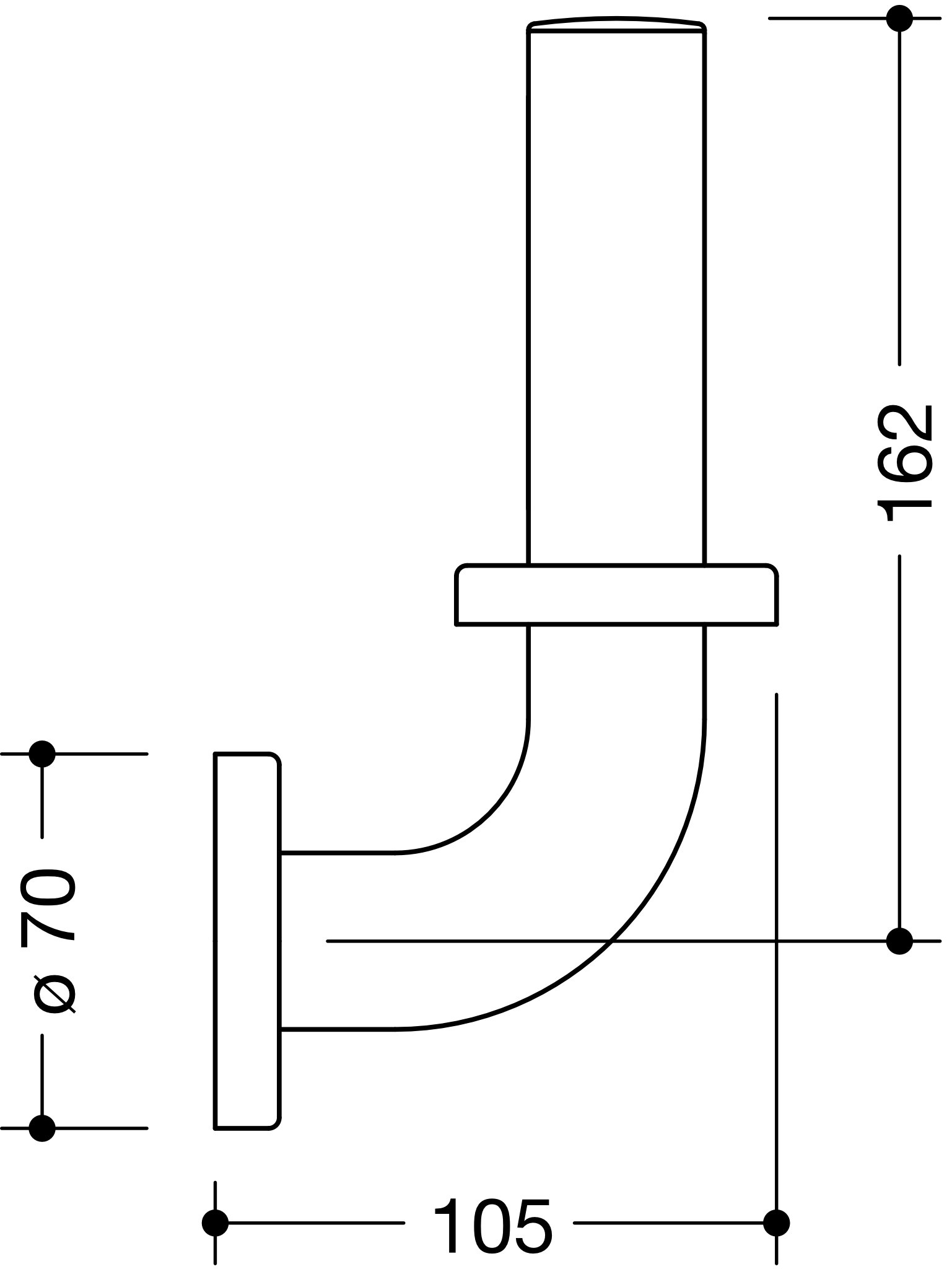 HEWI Reservetoilettenpapierhalter „Serie 801“ 7 × 10,5 × 19,7 cm