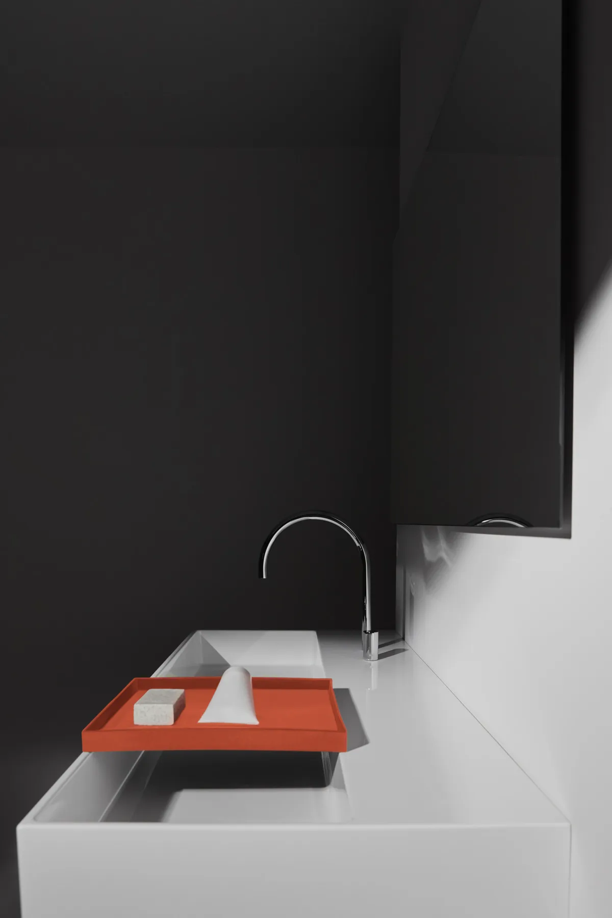 Waschbecken „Solos“ 121,5 × 51,5 × 12,5 cm, Hahnlochposition links in Weiß Waschbecken „Solos“ 121,5 × 51,5 × 12,5 cm, Hahnlochposition links in Weiß