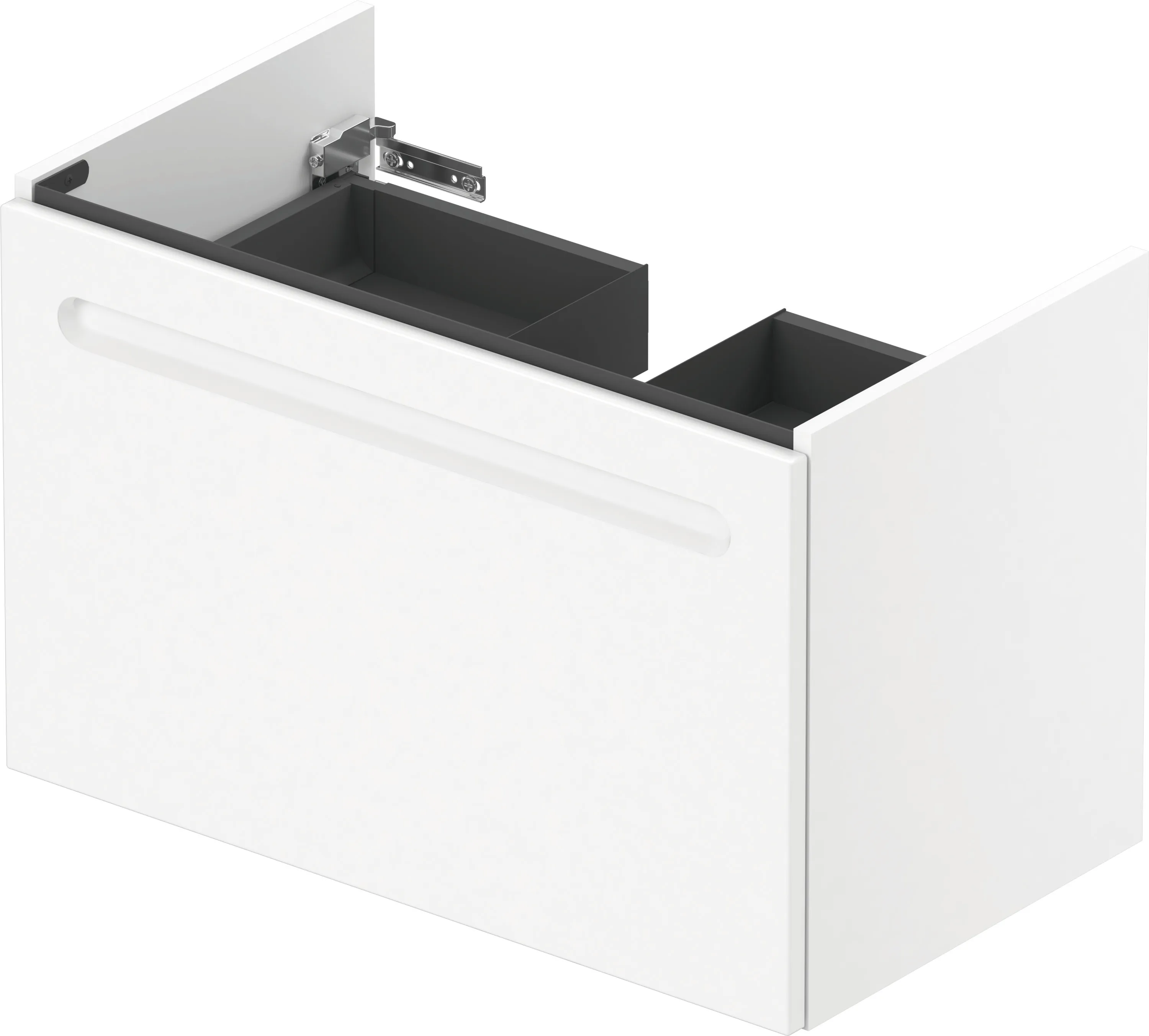 Duravit Waschtischunterschrank wandhängend „No.1“ 74 × 47,8 × 42,6 cm in Beton Matt