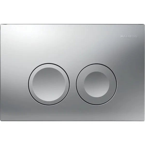 Geberit Betätigungsplatte „Delta25“ (früher Delta21) 24,6 × 16,4 × 3,1 cm in mattchrom Geberit Betätigungsplatte „Delta25“ (früher Delta21) 24,6 × 16,4 × 3,1 cm in mattchrom