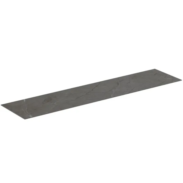Waschtischplatte Conca, aus Keramik, 1587x373x6mm, Marmor Noir Desir Waschtischplatte Conca, aus Keramik, 1587x373x6mm, Marmor Noir Desir