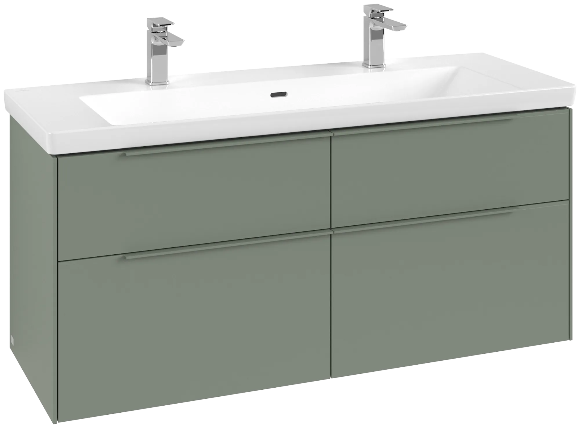 Villeroy & Boch Subway 3.0 Waschbeckenunterschrank C602L2, 1272x576x478 mm, Soft Green