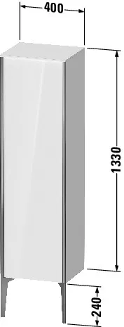 Duravit Halbhochschrank „XViu“ 40 × 133 × 36 cm in Nussbaum gebürstet