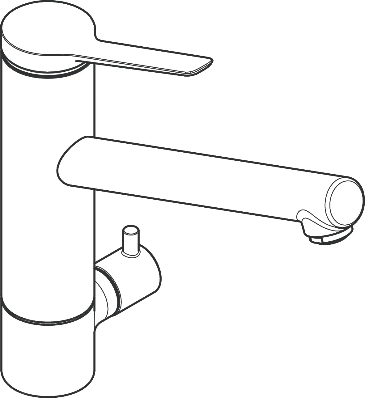 Hansgrohe Zesis M33 Einhebel-Küchenmischer 200, Geräteabsperrventil, CoolStart, 1jet, Chrom
