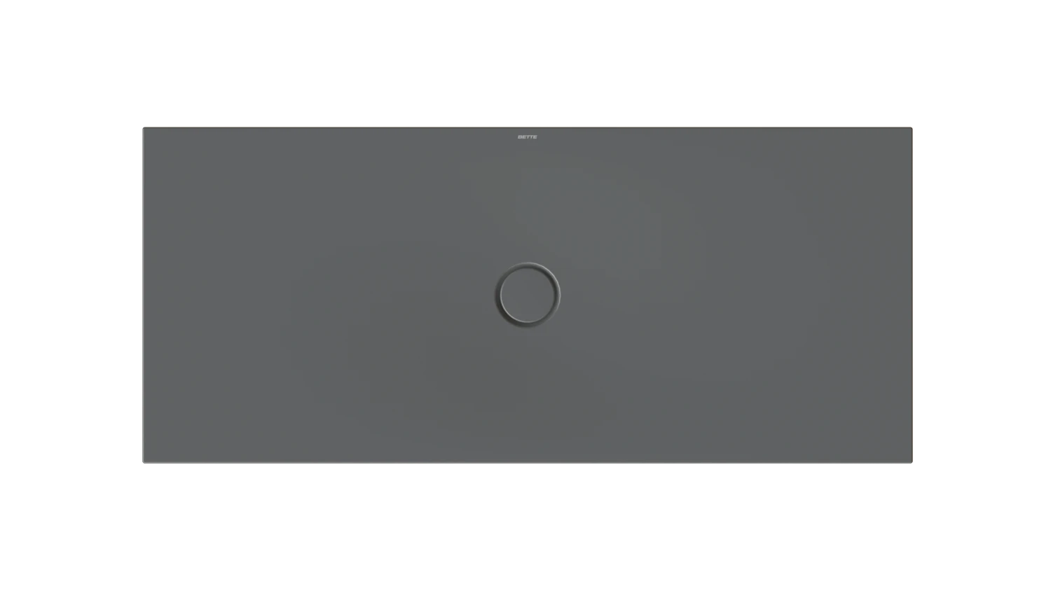 Bette rechteck Duschwanne „BetteFloor“ 1600 × 700 mm ohne Oberflächenbeschichtung, ohne Oberflächenveredelung, ohne Wannenträger, in Raven