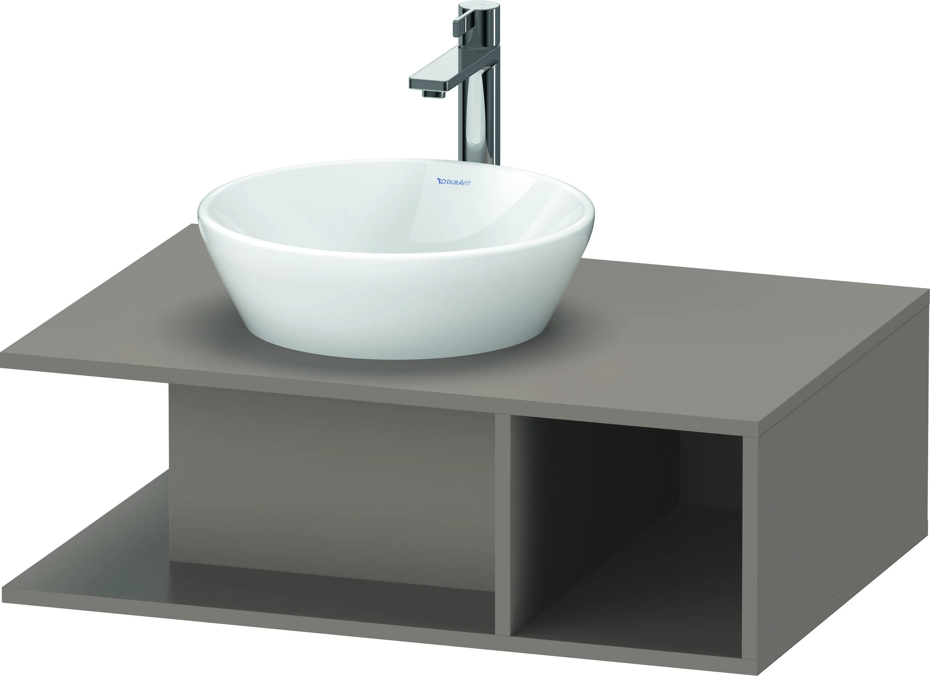 Duravit Waschtischunterschrank wandhängend „D-Neo“ 80 × 26 × 55 cm Basalt Matt Duravit Waschtischunterschrank wandhängend „D-Neo“ 80 × 26 × 55 cm Basalt Matt