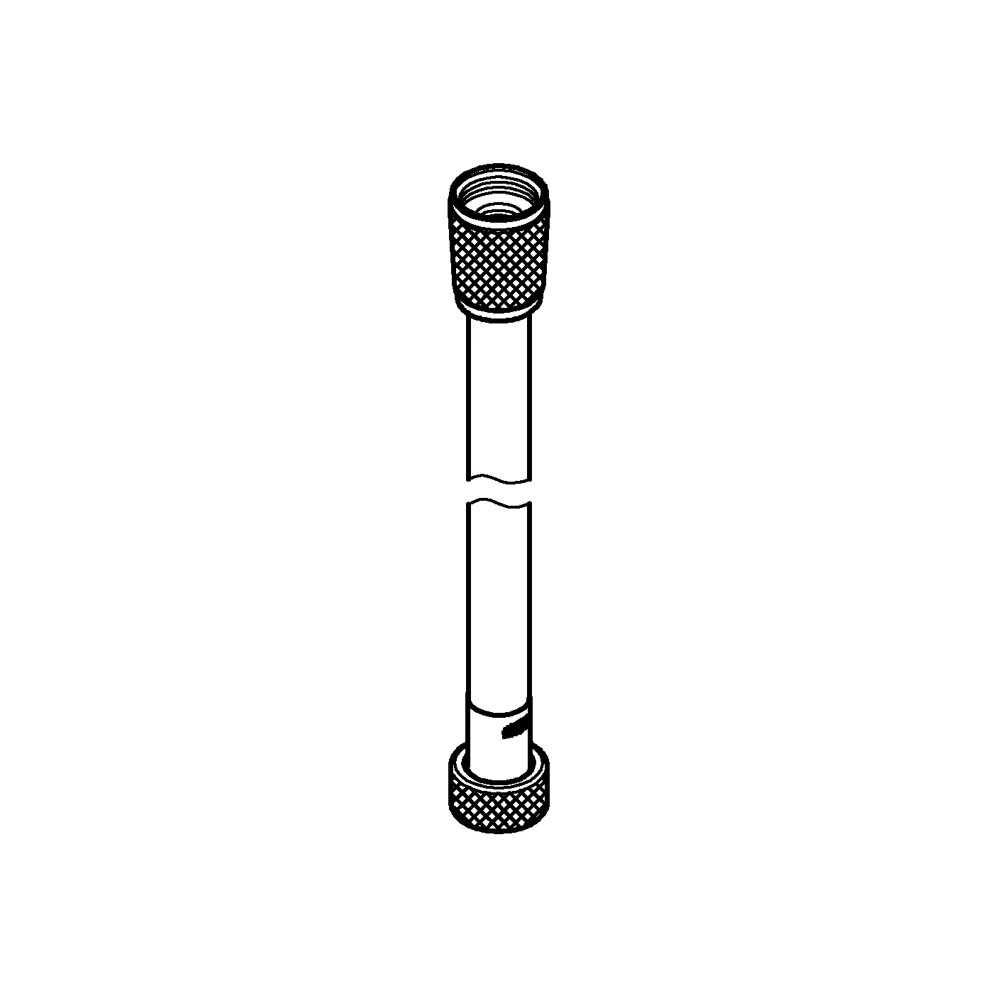 Brauseschlauch Silverflex Longlife 26335, 1250 mm, verstärkte Ausführung, chrom