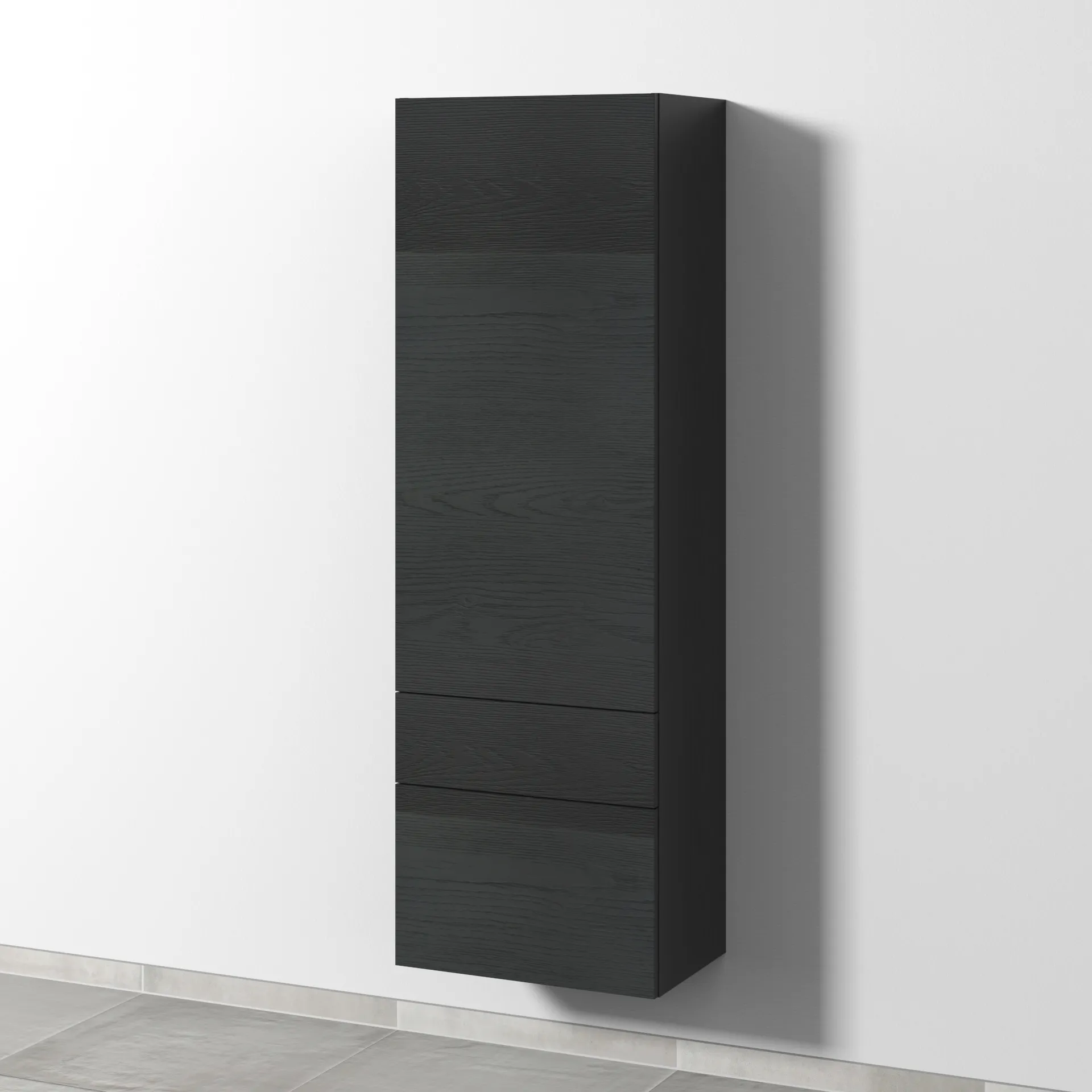 Sanipa Hochschrank „2morrow“ 525 × 1615 × 350 mm in Black Oak