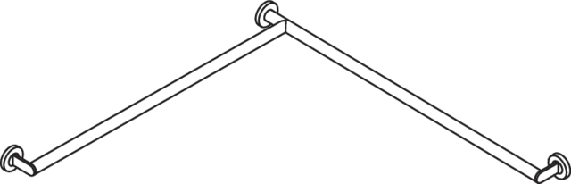 HEWI Haltegriff „System 900“ in Schwarz tiefmatt, Befestigung verdeckt HEWI Haltegriff „System 900“ in Schwarz tiefmatt, Befestigung verdeckt
