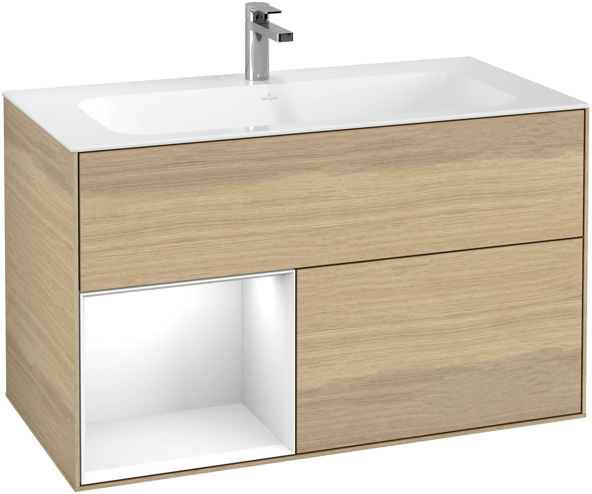 Villeroy & Boch Finion Waschbeckenunterschrank G03, 996x591x498mm, mit Beleuchtung