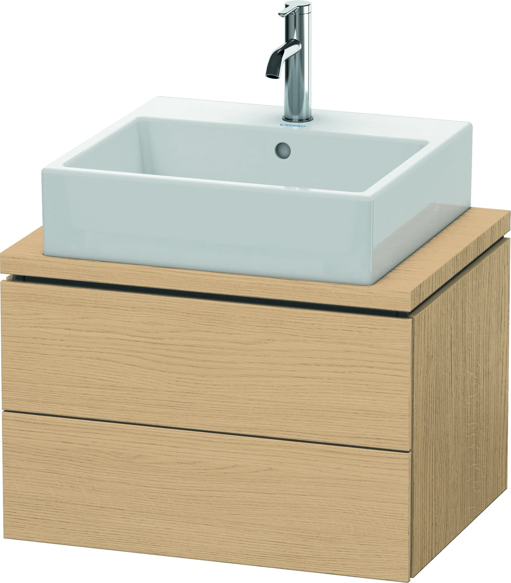 Duravit Waschtischunterschrank wandhängend „L-Cube“ 62 × 40 × 47,7 cm Eiche Natur Duravit Waschtischunterschrank wandhängend „L-Cube“ 62 × 40 × 47,7 cm Eiche Natur