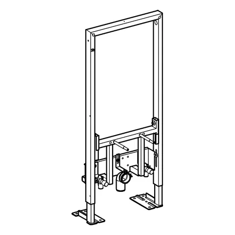 Bidet-Element Rapid SL 38581_1, 1,13 m Bauhöhe, für Einzelmontage, 2 schallgedämmte Armaturenanschlüsse DN 15, HT-Ablaufbogen DN 50 Bidet-Element Rapid SL 38581_1, 1,13 m Bauhöhe, für Einzelmontage, 2 schallgedämmte Armaturenanschlüsse DN 15, HT-Ablaufbogen DN 50