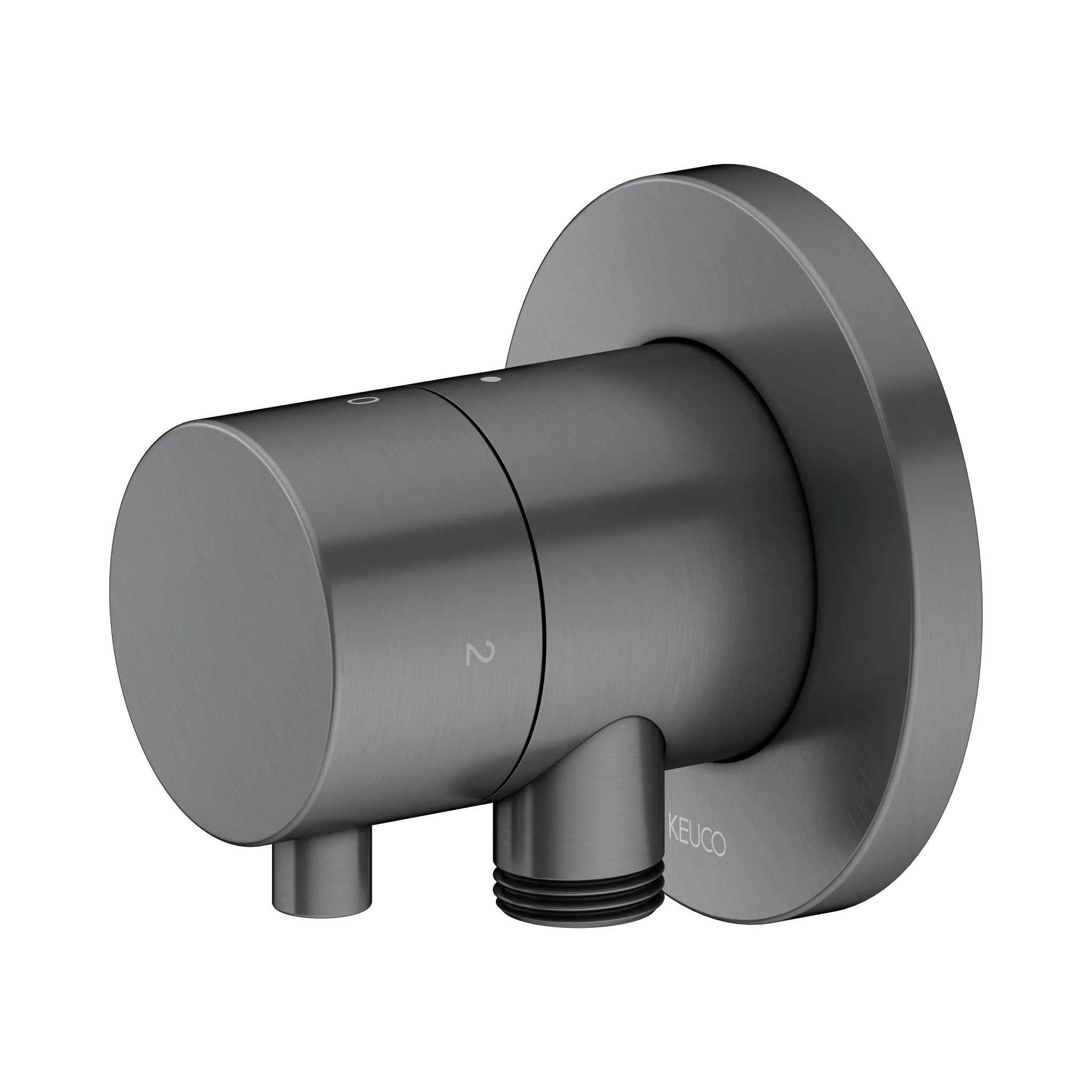 KEUCO IXMO Ab- und Umstellventil Unterputz für 2 Verbraucher mit Schlauchanschluss und Brausehalter Schwarzchrom KEUCO IXMO Ab- und Umstellventil Unterputz für 2 Verbraucher mit Schlauchanschluss und Brausehalter Schwarzchrom