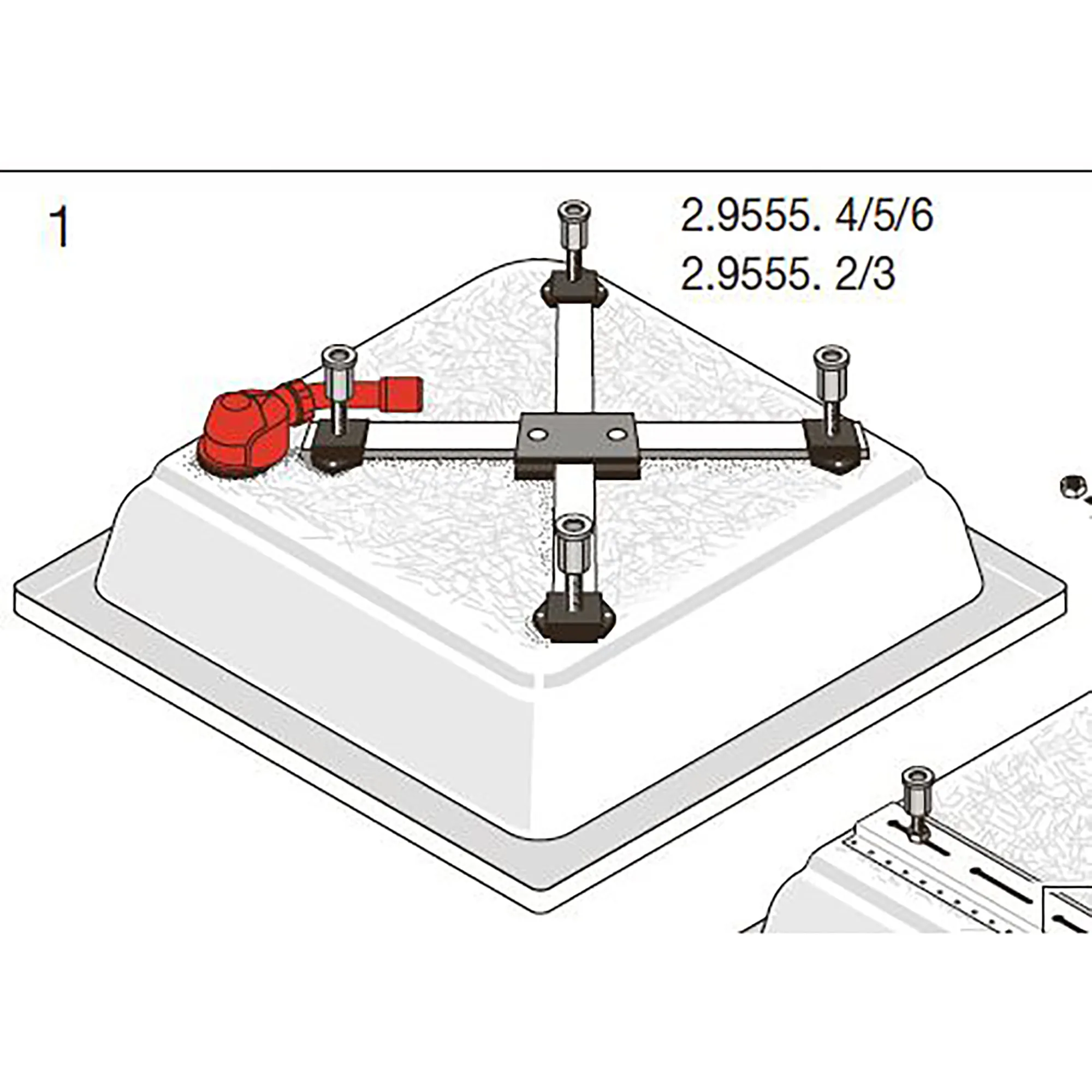 Laufen Duschwannenfuß H295552, Zubehör, 125-185mm, für Duschwannen 800-900mm Laufen Duschwannenfuß H295552, Zubehör, 125-185mm, für Duschwannen 800-900mm