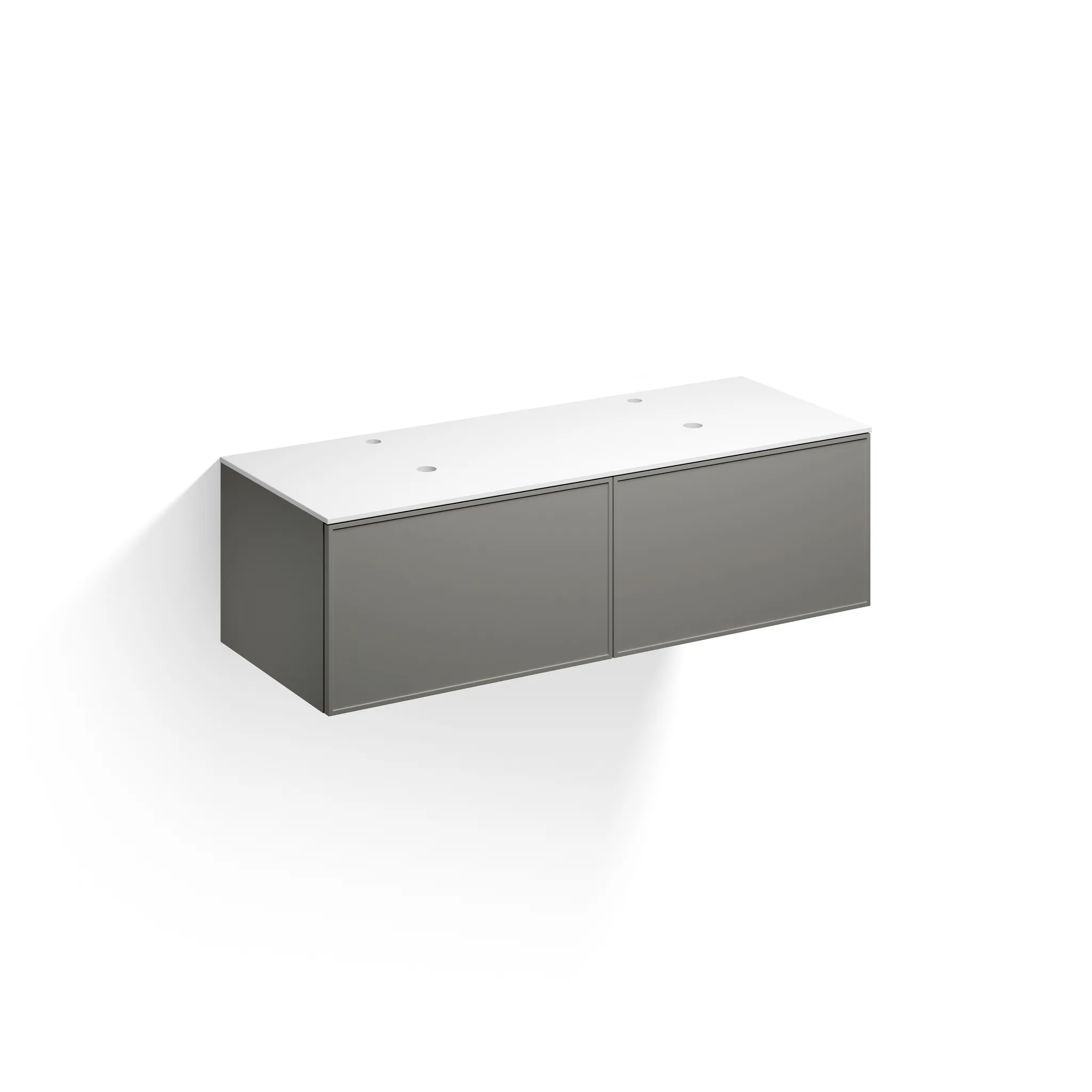 Alape Möbelmodul Arkta 1400x400 Weiß/Quarzgrau