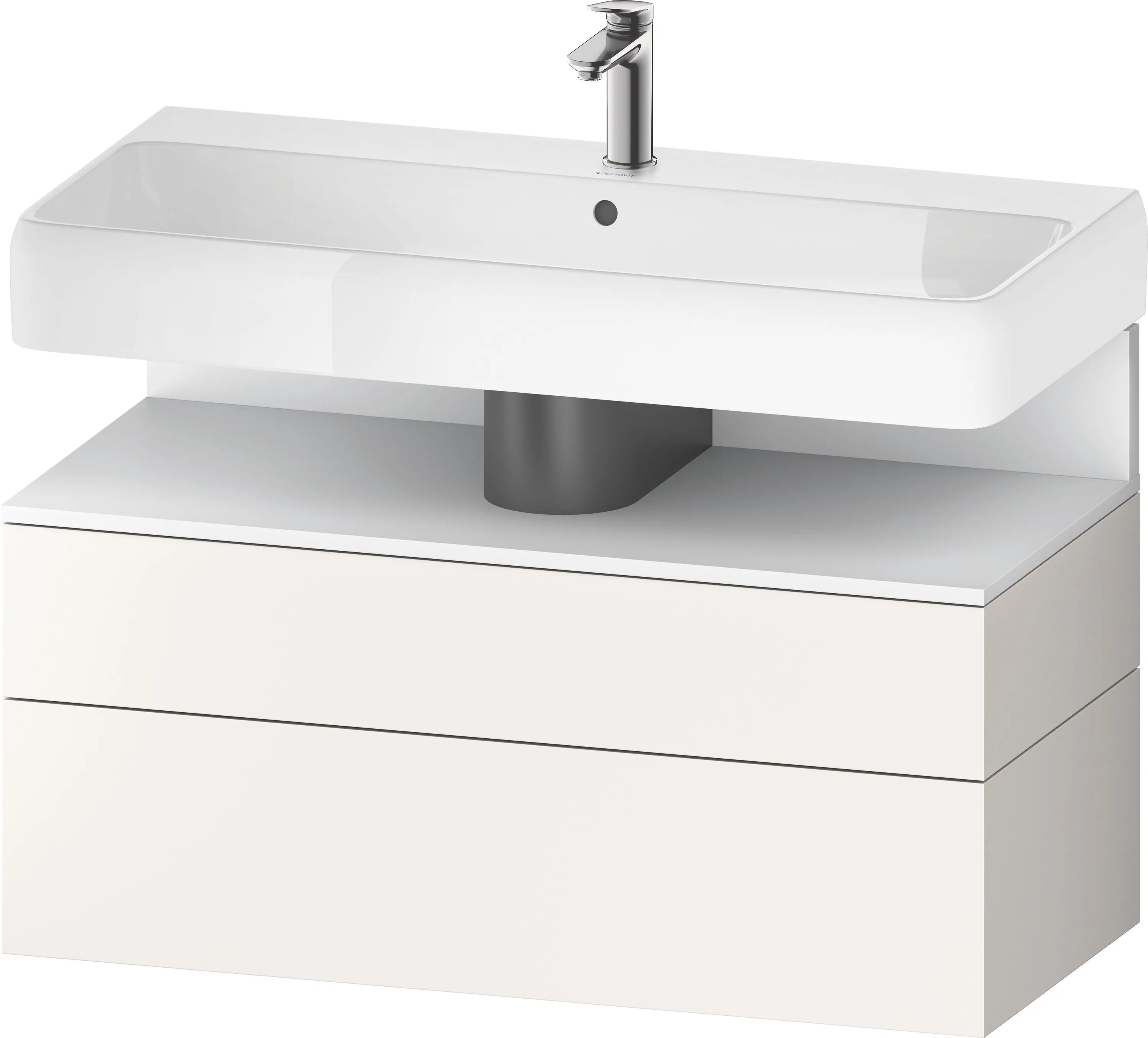 Duravit Waschtischunterschrank wandhängend „Qatego“ 99 × 59 × 47 cm, ohne Beleuchtung