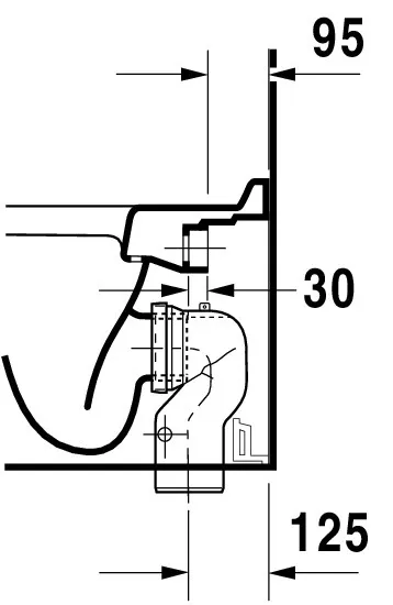 Stand-Tiefspül-WC „Starck 3“ 36 × 43 × 56 cm Stand-Tiefspül-WC „Starck 3“ 36 × 43 × 56 cm