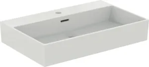 Waschbecken „Extra“ 70 × 45 × 15 cm, Hahnlochposition mittig in Weiß Waschbecken „Extra“ 70 × 45 × 15 cm, Hahnlochposition mittig in Weiß