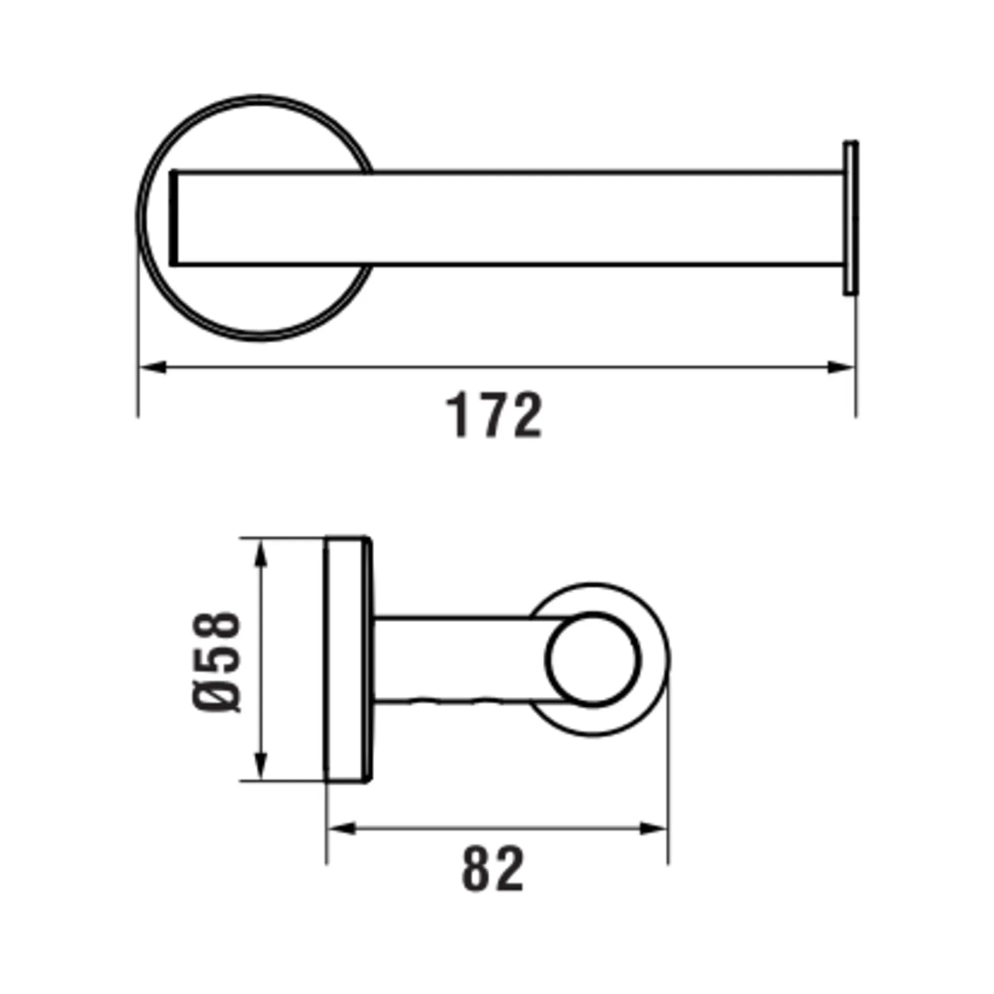 Niara Toilettenpapierhalter 38406.2 ohne Abdeckung, blassgold matt