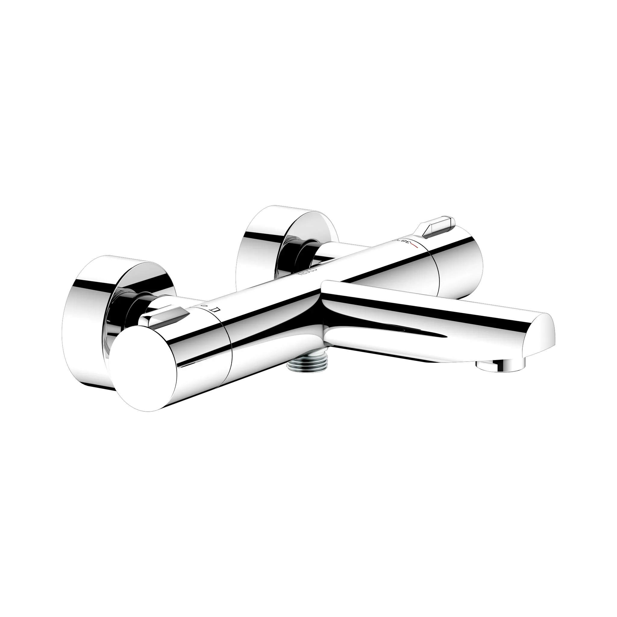 KEUCO PLAN BLUE Thermostat-Wannenarmatur Aufputz verchromt