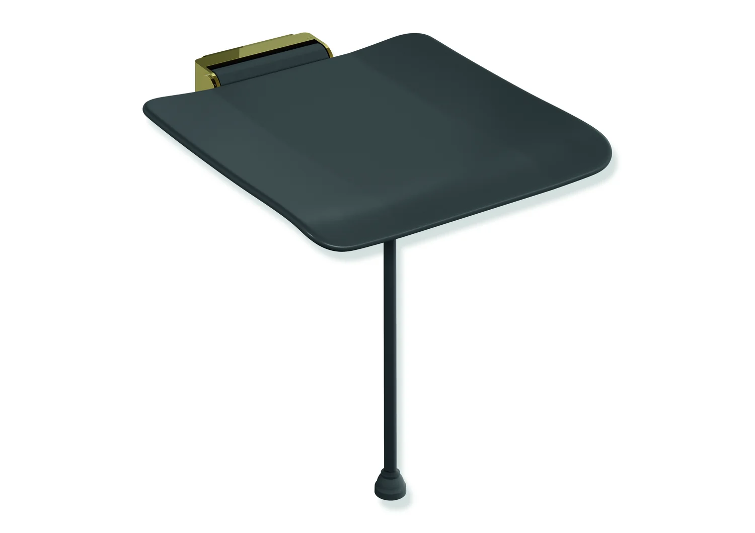 HEWI Klappsitz System 900, PVD, Gold glänzend, 450x525 mm, Sitzhöhe 450-500 mm