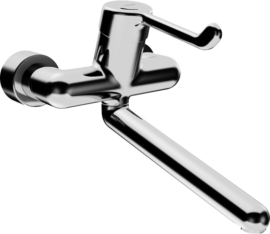 Einhand-Waschtischarmatur „Medipro“ Ausladung 311 mm in Chrom Einhand-Waschtischarmatur „Medipro“ Ausladung 311 mm in Chrom