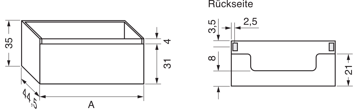 repaBAD Waschtischunterschrank „Cube 45“ 120 cm in Anthrazit Matt