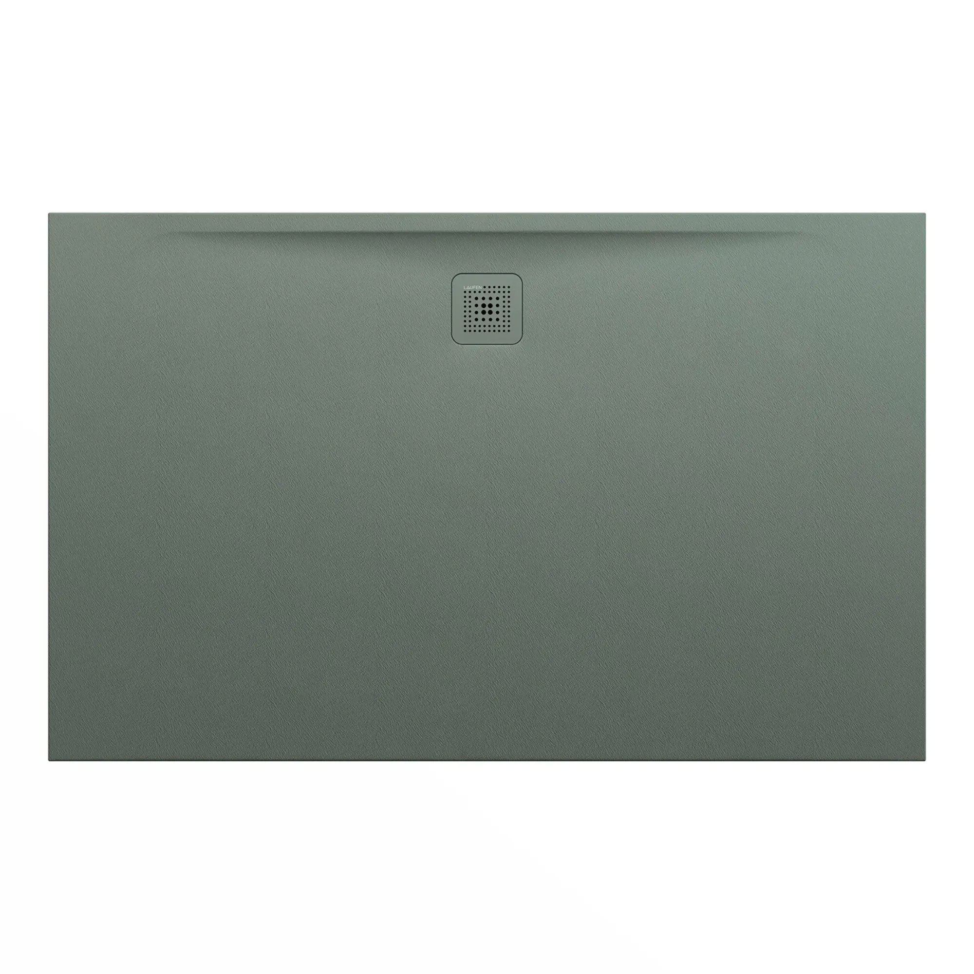 Laufen rechteck Duschwanne „Pro“ Ablauf lange Seite 1600 × 1000 mm ohne Oberflächenbeschichtung, ohne Oberflächenveredelung, in Betongrau