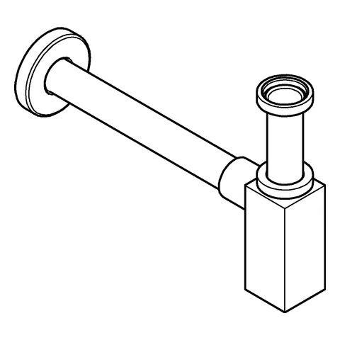 Geruchsverschluss, 40564, 1 1/4'', für Waschtische, Messing