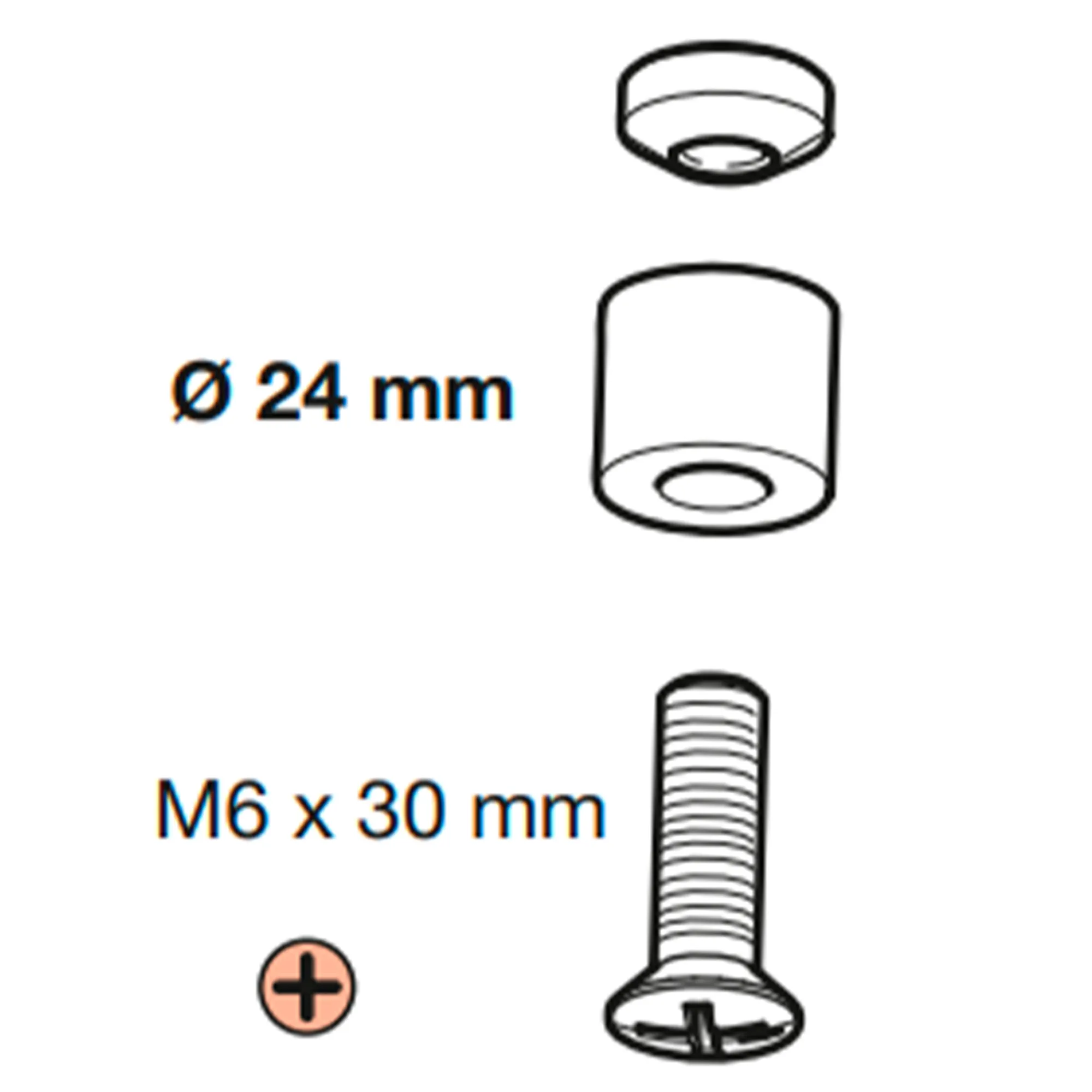 LANI Adapter für Handtuchhalter Reling wird benötigt für Waschtische PRO S H813965 H813966 LIVING H817431 H817433 H817436 H818431 H818432 H818437