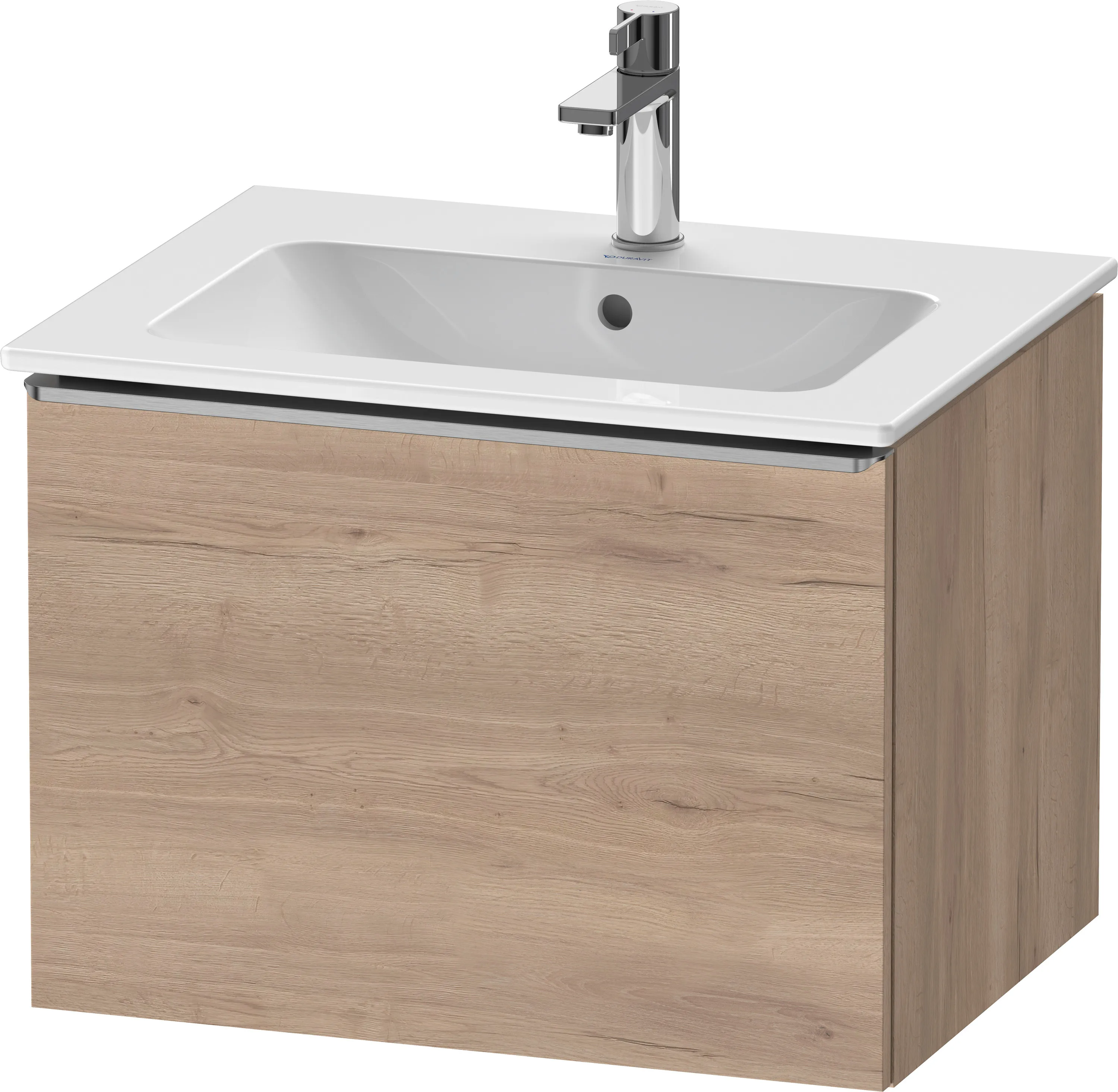 Duravit Waschtischunterschrank wandhängend „D-Neo“ 61 × 44 × 46,2 cm Eiche Marmoriert